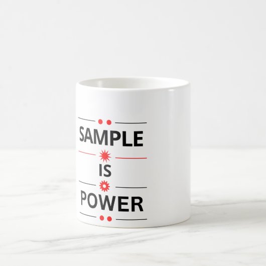 Bold Typography Quote  Koffiemok (Center)