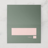 Bold Typography Simple roze Green Bat Mitzvah Plaatskaartje (Buitenkant ongevouwen)