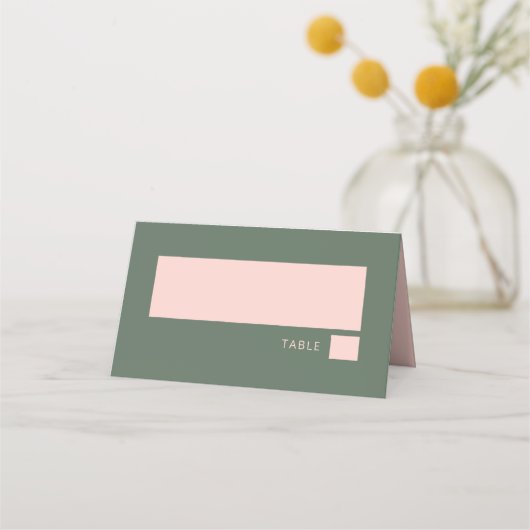 Bold Typography Simple roze Green Bat Mitzvah Plaatskaartje (Voorkant)