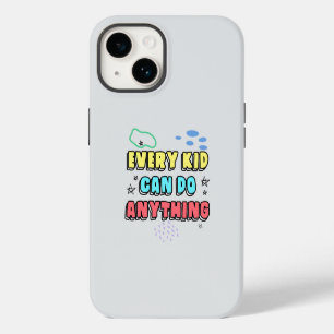 Bold Typography Statement Design voor kinderen iPhone 14 Hoesje
