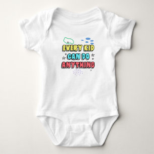 Bold Typography Statement Design voor kinderen Romper