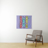Bold Typography Statement Design voor kinderen Wandkleed (In Situ (horizontaal))