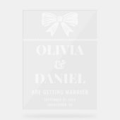 Bold Typography Wedding Entrance Acryl Bord (Voorkant)