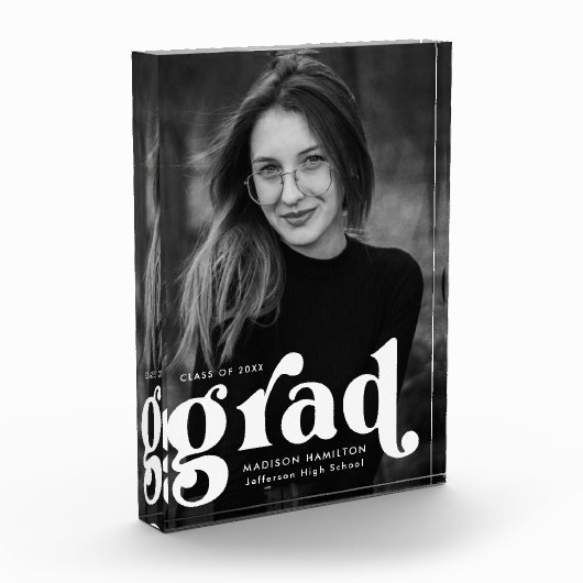 Bold Typography White Afstuderen Fotoblokken (Links)