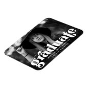 Bold Typography White Photo Afstuderen Magneet (Linkerzijde)