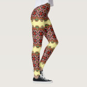 Bold Ukraine Embroidery Vyshyvanka Leggings (Rechts)