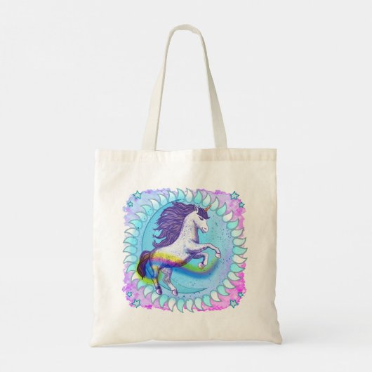 Bold Unicorn Tote Bag (Achterkant)