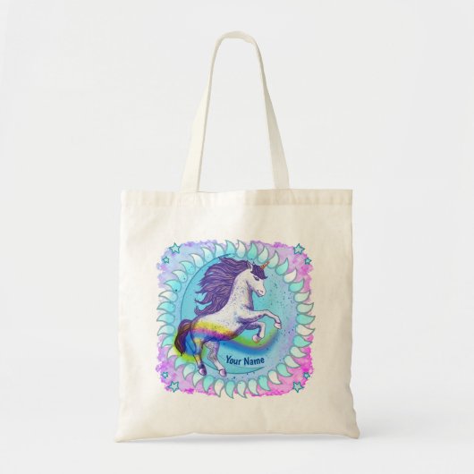 Bold Unicorn Tote Bag (Voorkant)