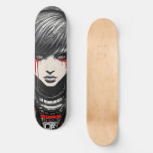 Bold Urban Emo Meisje Cyber 2K Gothic Persoonlijk Skateboard (Voorkant)