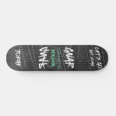 Bold Urban Let's Gnar Graffity Persoonlijk Skateboard (Horizontaal)