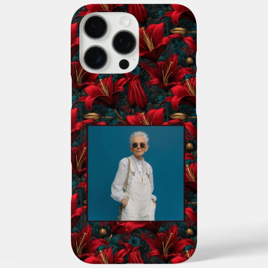Bold Valentine Gift Lillies Custom  Case-Mate iPhone Case (Achterkant)
