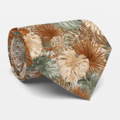 Bold Valentine Gifts For Men Tropical Flower Stropdas (Opgerold)