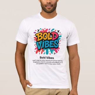 Bold Vibes – Levendige graffiti stijl T-shirt