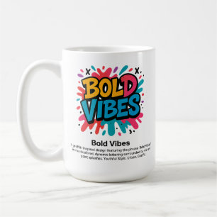Bold Vibes – Levendige graffiti stijl T-shirt Koffiemok