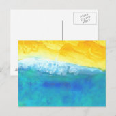 Bold Vibrant Abstract zeegezicht schilderij Briefkaart (Voorkant / Achterkant)