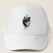 Bold Vibrant Strawberry Digital Artwork Design Trucker Pet (Voorkant)