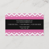 BOLD VISITEKAARTJE:: eenvoudige moderne chevron 10 Visitekaartje (Achterkant)