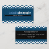 BOLD VISITEKAARTJE:: eenvoudige moderne chevron 7 Visitekaartje (Voorkant / Achterkant)