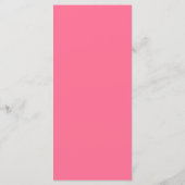 Bold Wavy Lijst Bow Roze Sinaasappel Menu (Achterkant)
