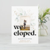 Bold we hebben botanische aankondiging na het huwe (Staand voorkant)