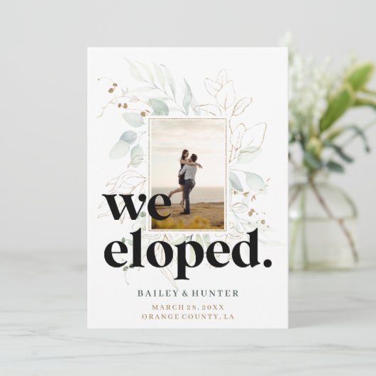 Bold we hebben botanische aankondiging na het huwe (Staand voorkant)