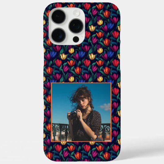 Bold Wedding Favors Tulip Floral Custom  Case-Mate iPhone Case (Achterkant)