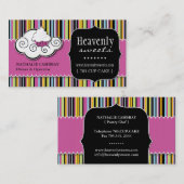 Bold Whimsical Cupcake | Bakkerij-Visitekaartje Visitekaartje (Voorkant / Achterkant)