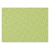 Bold White Green Liberty Floral Pattern Elegant Tafelkleed (Voorkant (Horizontaal))