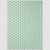 Bold White Polka Dots on Sage Green Tissuepapier (Voorkant)