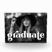 Bold White Typography Afstuderen Fotoblokken (Voorkant)