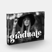 Bold White Typography Afstuderen Fotoblokken (Links)