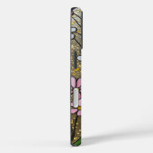 Bold Wildflowers Glas in lood Effect Case-Mate iPhone Case (Achterkant / Rechts)