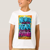 "Bold Words, Bright Future" T-shirt (Voorkant)