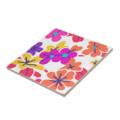 Bold Y2K Wildflower Levendige Spring Decor Tegeltje (Zijkant)