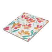 Bold Y2K Wildflower Levendige Spring Decor Tegeltje (Zijkant)