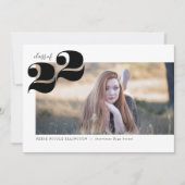 Bold Year Panoramic Graduation Party Notice Kaart (Voorkant)