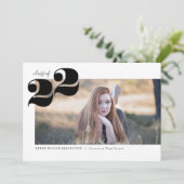 Bold Year Panoramic Graduation Party Notice Kaart (Staand voorkant)