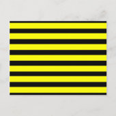 Bold Yellow and Black Bumble Bee Striped Pattern Briefkaart (Voorkant)