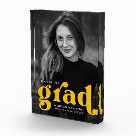 Bold Yellow Typography Afstuderen Fotoblokken