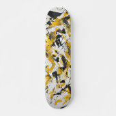 Bold Yellow Urban Camo Skateboard (Voorkant)