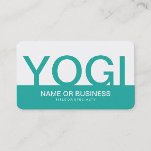 bold YOGI Visitekaartje