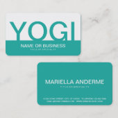 bold YOGI Visitekaartje (Voorkant / Achterkant)