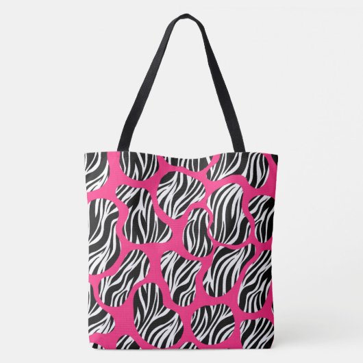 Bold Zebra Stripe Abstract Tote Bag (Achterkant)