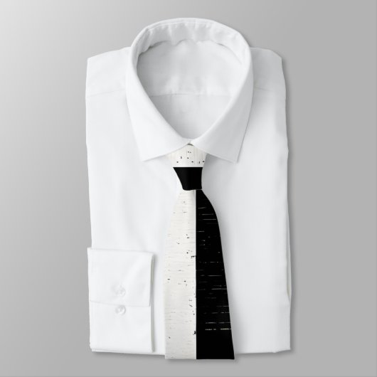 Bold Zwart-wit Artistic Grid Stropdas (Gebonden)