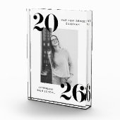 Bold Zwart-wit Klasse van 2025 Afstuderen Fotoblokken (Rechts)