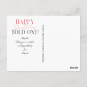 Bolder Niet Ouder Grappig Vijftig Verjaardag Kaart (Achterkant)