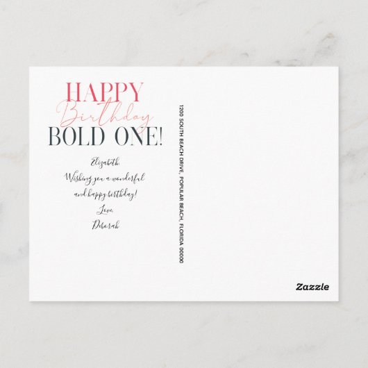 Bolder Niet Ouder Grappig Vijftig Verjaardag Kaart (Achterkant)