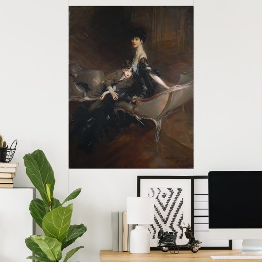 Boldini - Consuelo Vanderbilt Poster (Thuiskantoor)