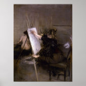 Boldini - De kunstenares Ruth Sterling in haar stu Poster (Voorkant)