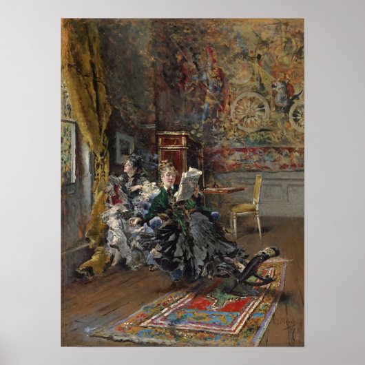 Boldini - De Parijzenaren 1873 Poster (Voorkant)